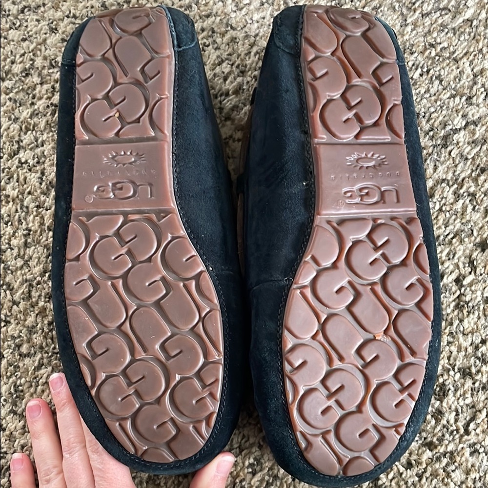UGG Women's Black Moccasin Slippers - Picture 3 of 4